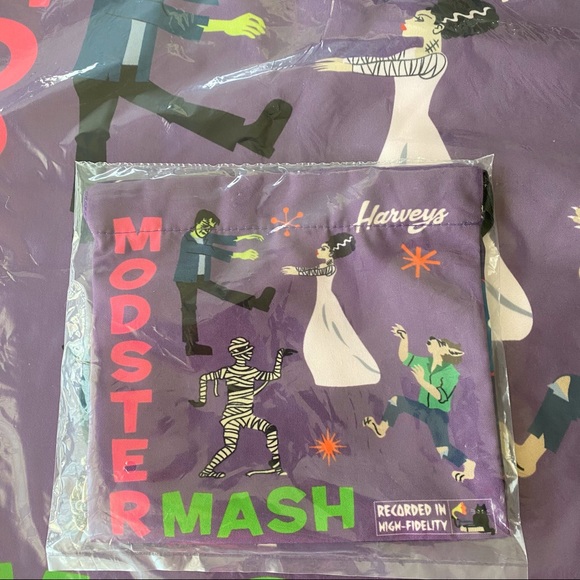 Harveys Seatbelt Bags Modster Mash Coin Purse w DB - Picture 2 of 6